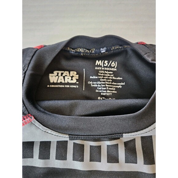 Star Wars Darth Vader Long Sleeve Rash Guard Sz 5 / 6 - Picture 4 of 5